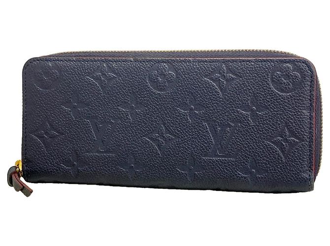 Louis Vuitton Monogram Empreinte Portefeuille Clemence Long Wallet Roja