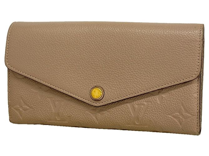 Louis Vuitton Monogram Empreinte Portefeuille Sarah Long Wallet Gris