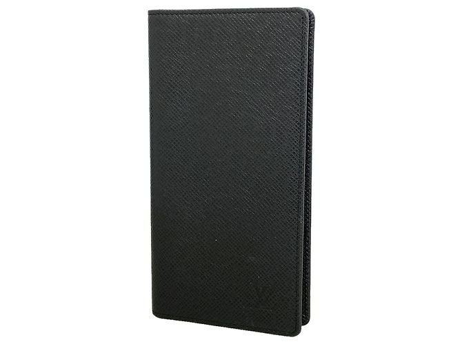 Louis Vuitton Taiga Long Bill Wallet Grey