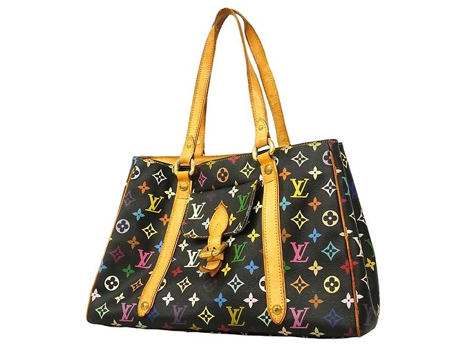 Louis Vuitton Monogram Multicolor Aurelia MM Tote Bag Schwarz
