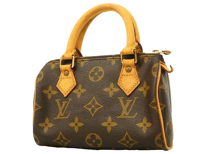 Borsa a mano Louis Vuitton Monogram Mini Speedy Marrone