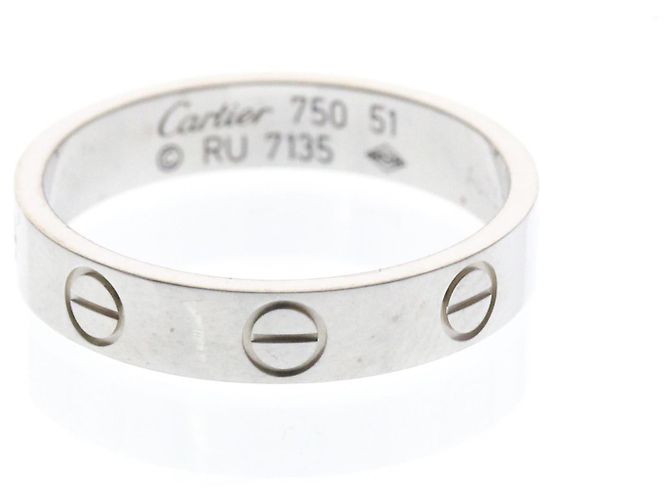 Bague Cartier Mini Love en or blanc Argenté