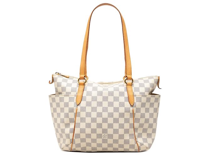 Louis Vuitton White Damier Azur Totally PM Blanco