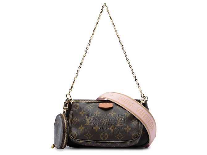 Louis Vuitton Brown Monogram Multi Pochette Accessoires Castaño