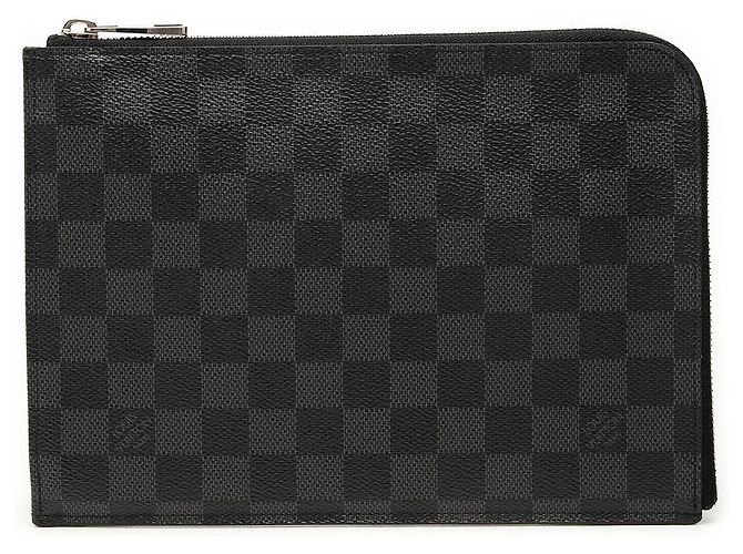 Louis Vuitton Black Damier Graphite Pochette Jour PM Nero