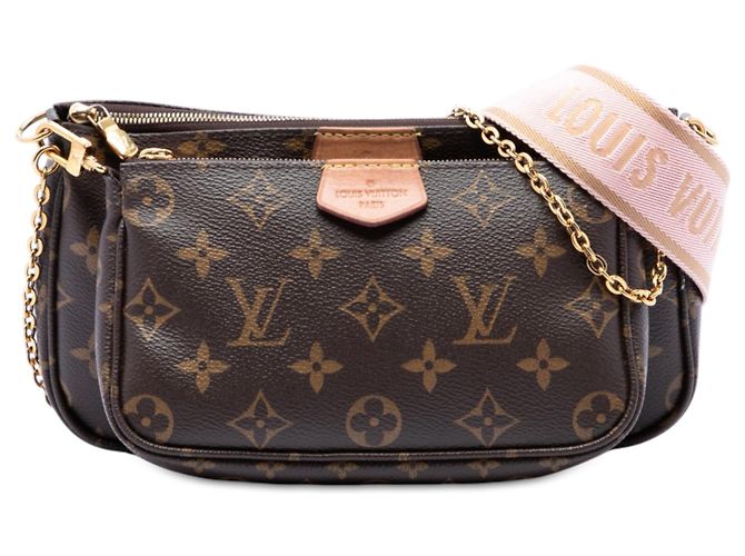 Louis Vuitton Brown Monogram Multi Pochette Accessoires Marrone