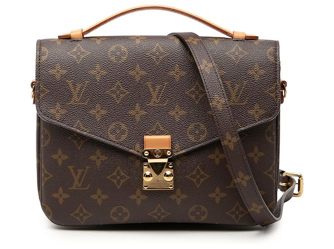 Louis Vuitton Brown Monogram Pochette Metis Marrone