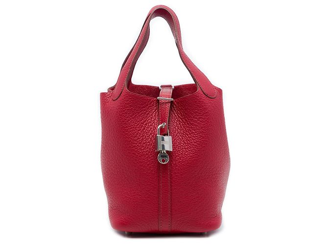 Hermès Red Clemence Picotin Lock 18 Rouge