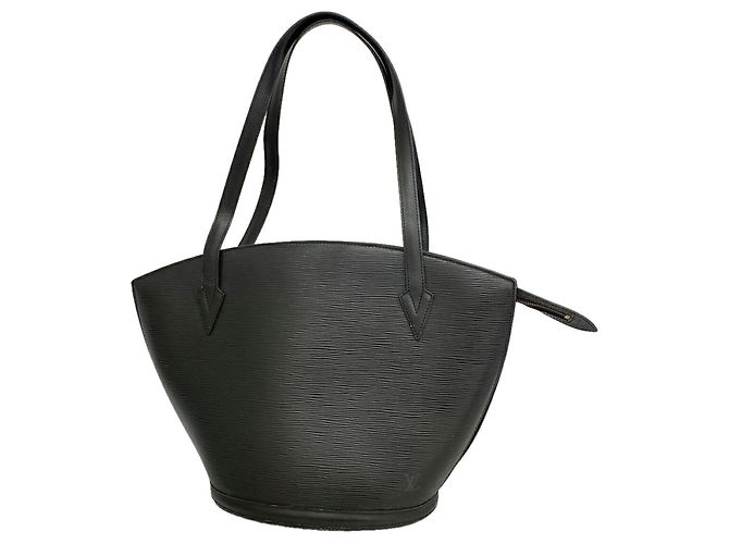 Borsa a tracolla Louis Vuitton Epi Saint Jacques Nero