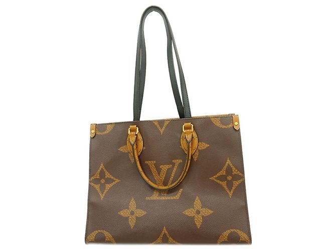 Borsa Tote Louis Vuitton Monogram Giant Reverse OnTheGo MM Marrone