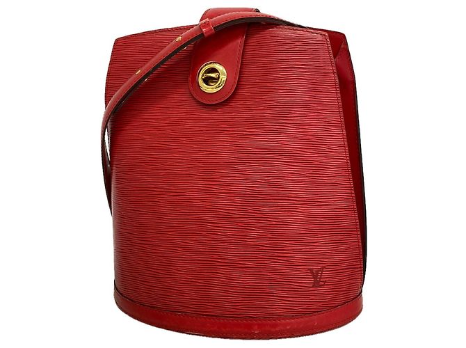 Borsa a tracolla Louis Vuitton Epi Cluny Rosso