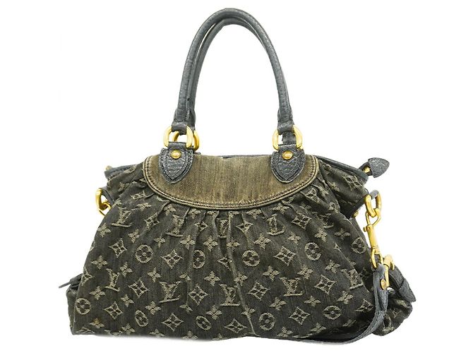 Borsa Louis Vuitton Monogram Denim Neo Cavie MM Nero
