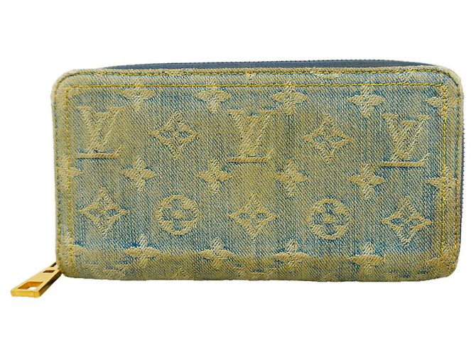Cartera Zippy Louis Vuitton Monogram Denim LV Remix Azul