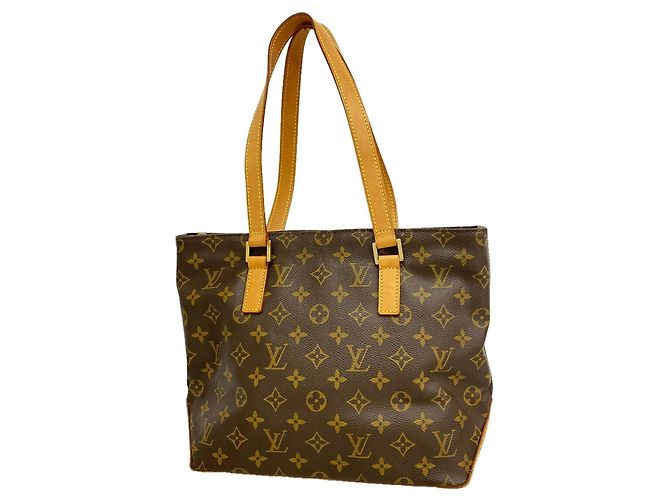 Borsa Tote Cabas Piano Monogram Louis Vuitton Marrone