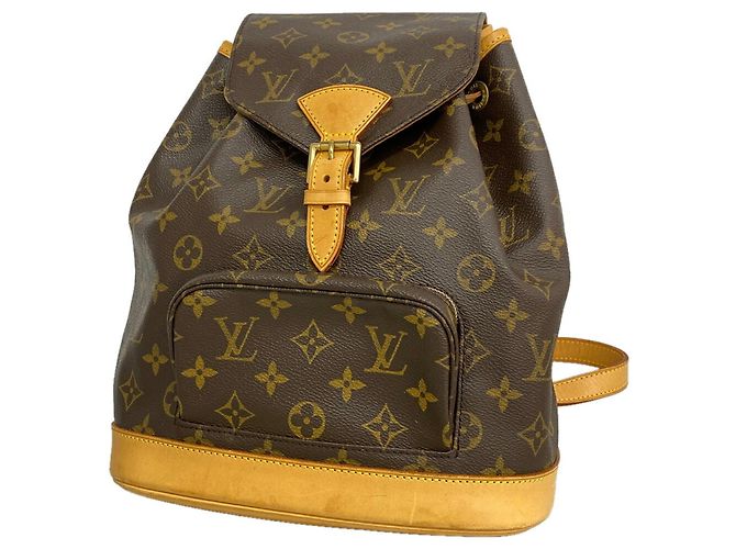 Louis Vuitton Monogram Montsouris MM Rucksack Braun