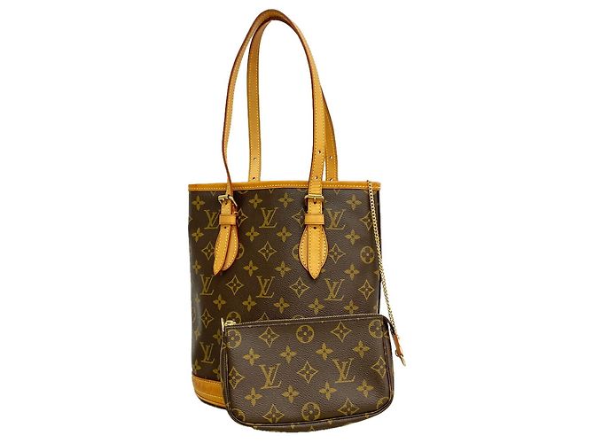 Saco Tote Louis Vuitton Monogram Bucket PM Marrom