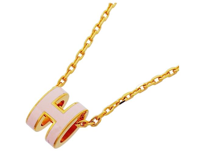 Hermès Collana Hermes Mini Pop H Rosa D'oro 