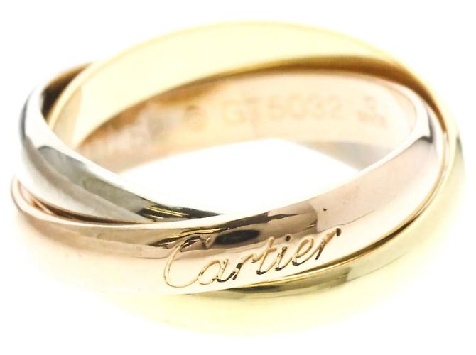 Cartier Trinity 18K Tricolor Gold Medium Golden