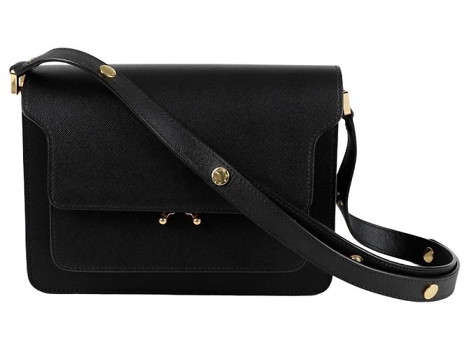 Marni Trunk Medium Schultertasche Schwarz
