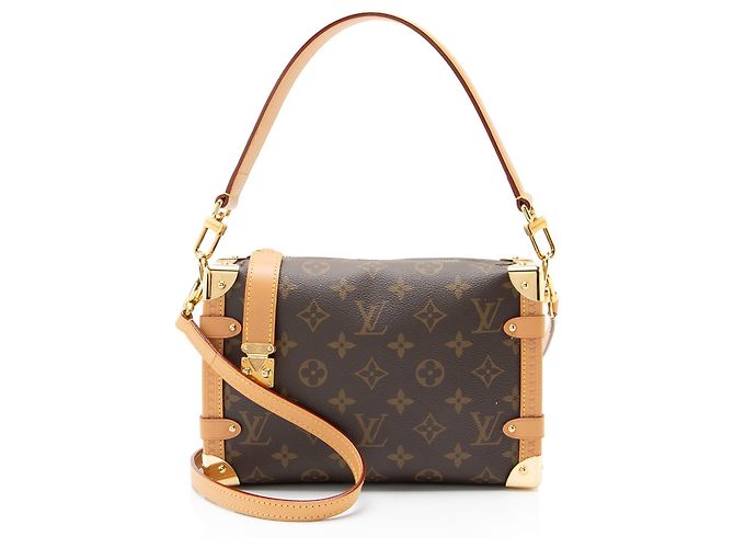Bolsa de Ombro Side Trunk MM em Canvas Monogram Louis Vuitton Marrom