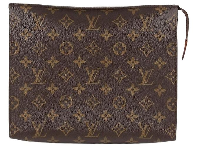 Louis Vuitton Pochette Toilett Pouch Marrone