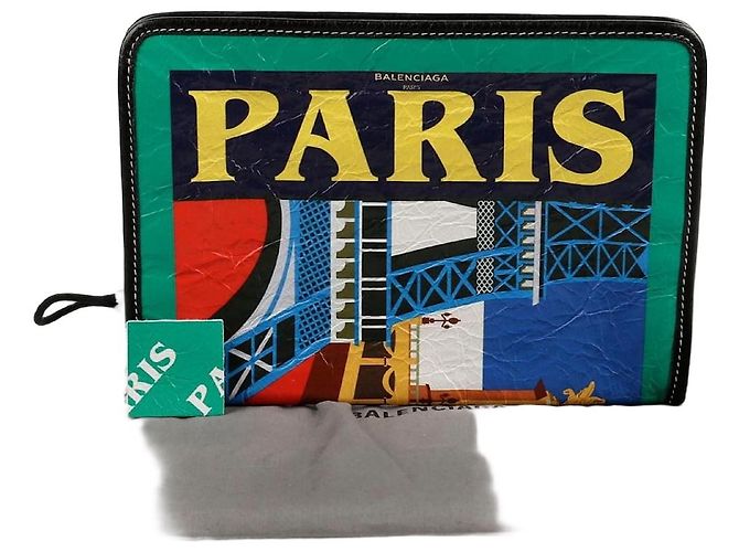 Balenciaga Clutch Paris Mini Bazaar Multicolore