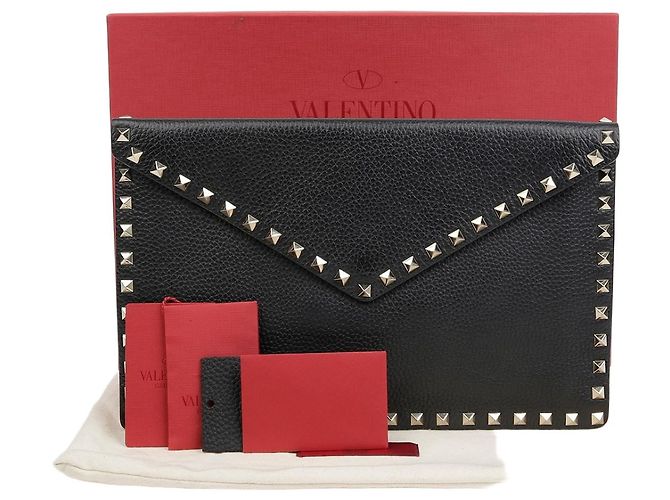 Pochette Rockstud Valentino Garavani Noir Cuir 