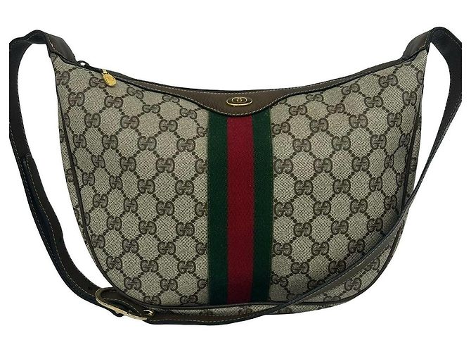 Gucci GG Pattern Leather Shoulder Bag