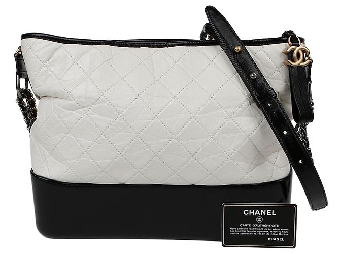 Chanel Gabrielle Maxi Hobo Shoulder Crossbody Bag White