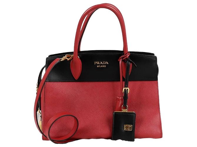 Prada Borsa a spalla tote Esplanade Rosso