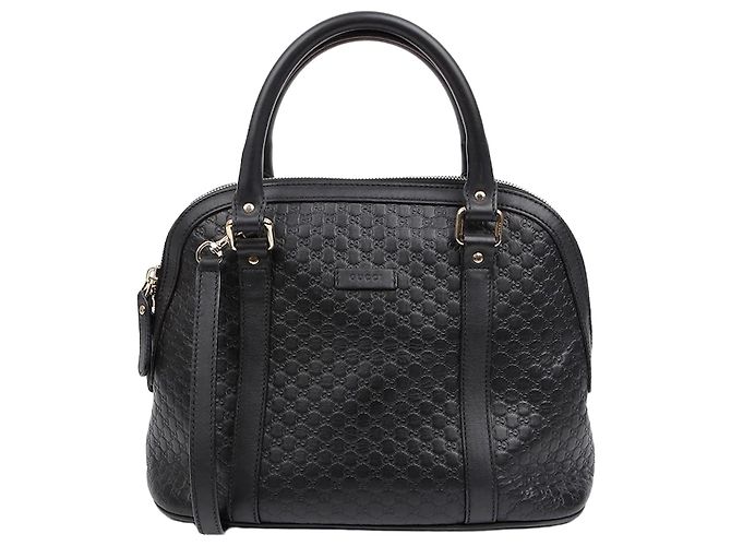 Gucci Borsa Tote Microshima Medium Dome Bag Nera Nero