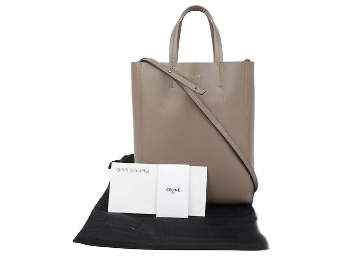 Céline Borsa a Tracolla Vertical Cabas Small Marrone 