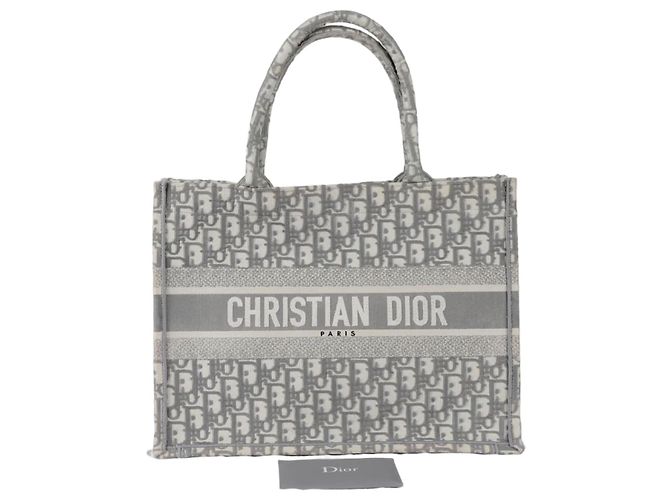 Dior Borsa Book Tote Medium Grigio 
