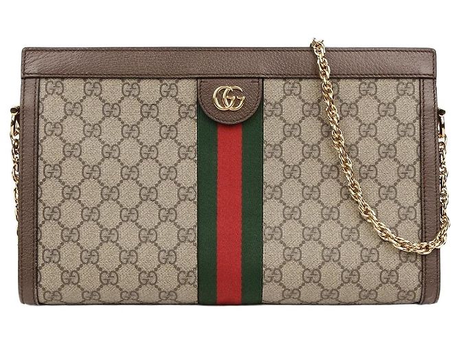 Gucci Borsa a tracolla Ophidia Gg Medium Marrone