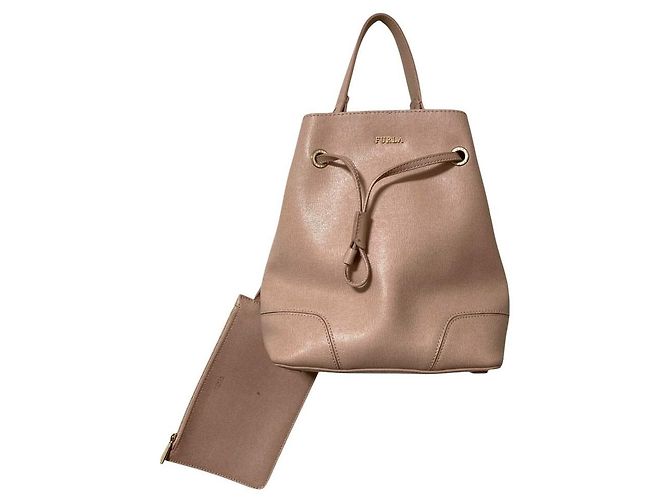 Bolsa de mão 2way em couro Furla Stacy