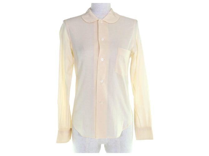 Autre Marque Camicia in cotone COMME des GARCONS Beige Crudo