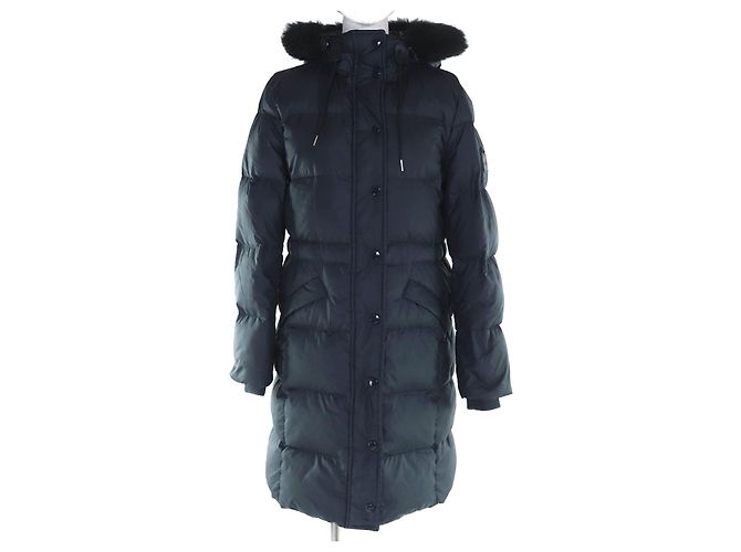 COACH Down Polyester Coat Black