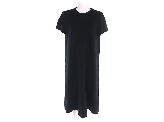 Hermès Kaschmir-Kleid 42 Schwarz