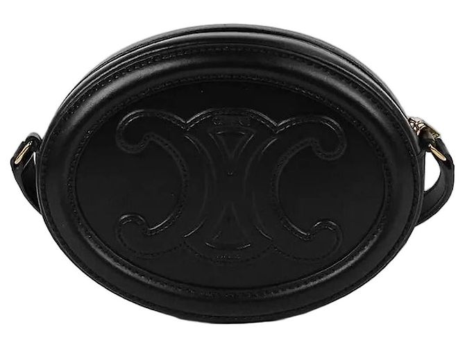 16 Céline Borsa a tracolla Triope Oval Pulse Nero 