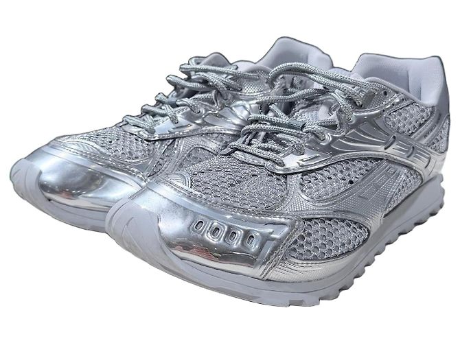 Bottega Veneta Orbit Sneaker Silver Silber