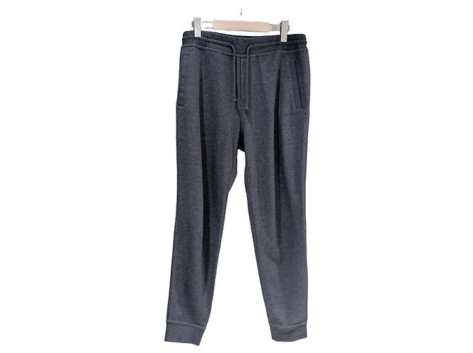 Brunello Cucinelli Cotton Dark Gray Elasticated Training Pants Brown
