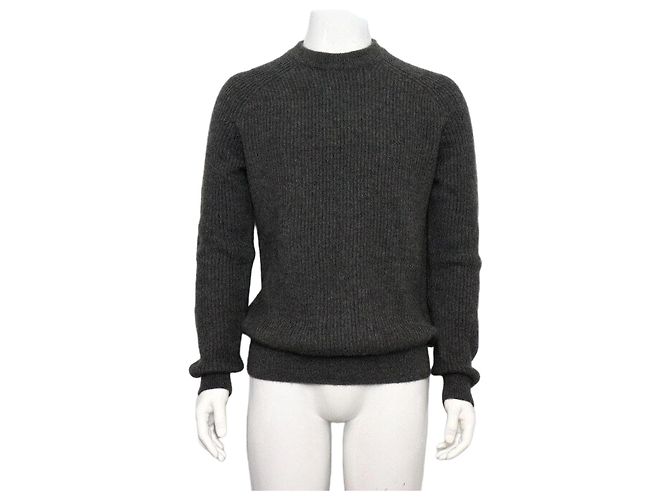 Prada Grauer Strickpullover für Herren Braun 