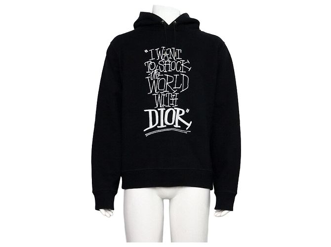 Dior Shock The World Oversized Hoodie für Herren Schwarz