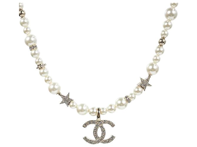 Chanel Collana Choker di Perle Argento