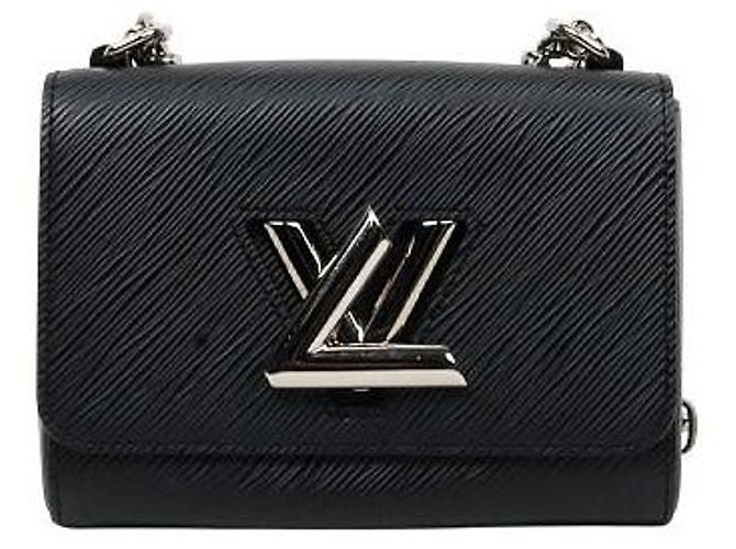 Louis Vuitton Twist PM Schultertasche aus schwarzem Épi-Leder