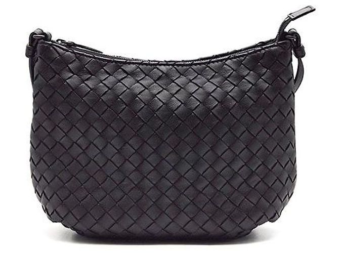 Borsa a tracolla Bottega Veneta in mesh nera Nero