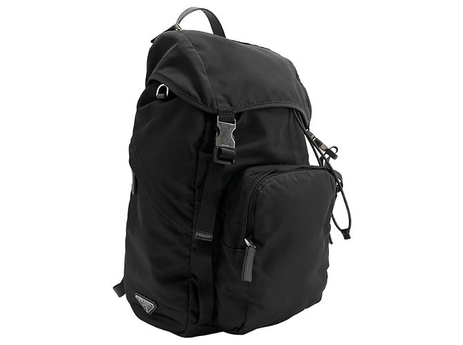 Saffiano Prada Sac à dos Pocono en Re-Nylon Noir