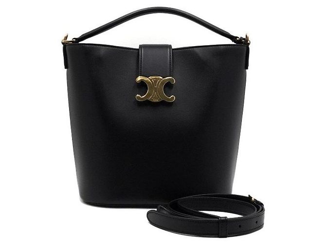 16 Céline Borsa a Secchiello e Borsa a Tracolla Louise Medium Nero 