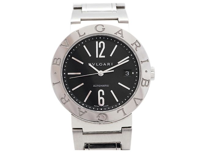 Bulgari Orologio da uomo Bvlgari BB38SSAUTO quadrante nero