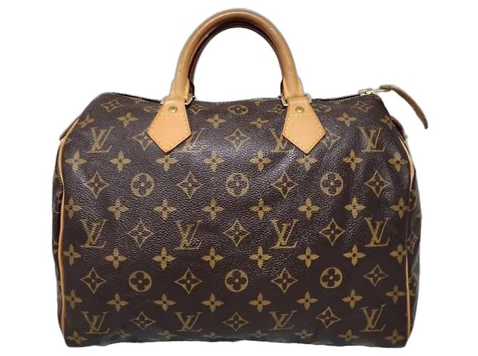 LOUIS VUITTON Monogram Speedy 30 Brown/Beige Marrone